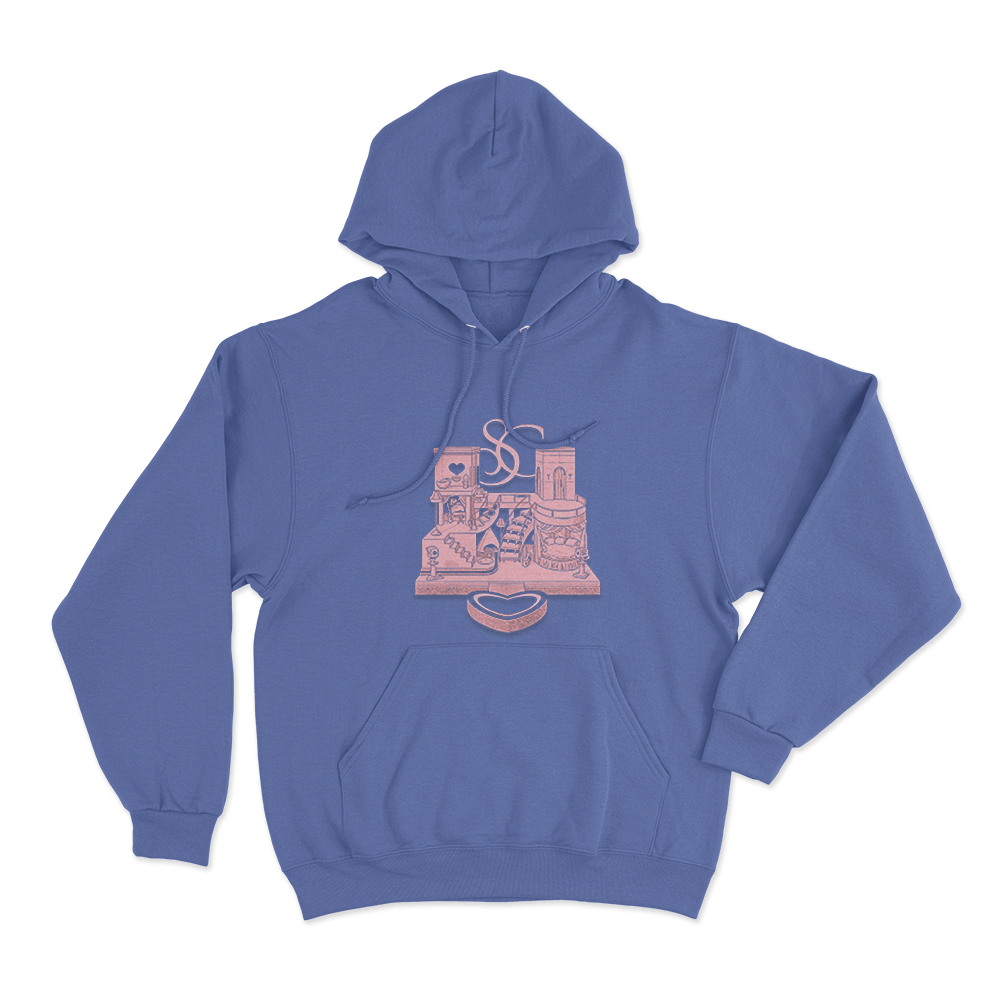SC House Tour Castle Unisex Hoodie Blue SC House Tour Castle Unisex Hoodie Blue