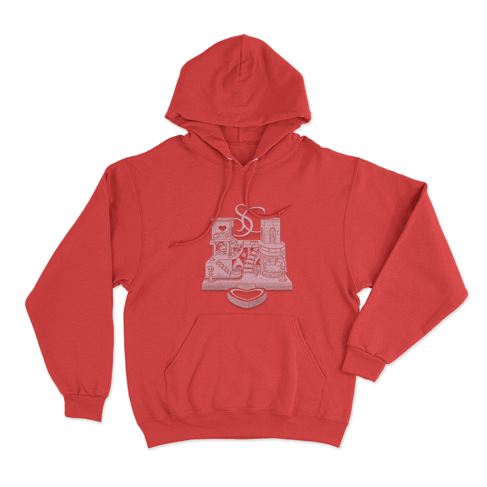 SC House Tour Castle Unisex Hoodie Red SC House Tour Castle Unisex Hoodie Red