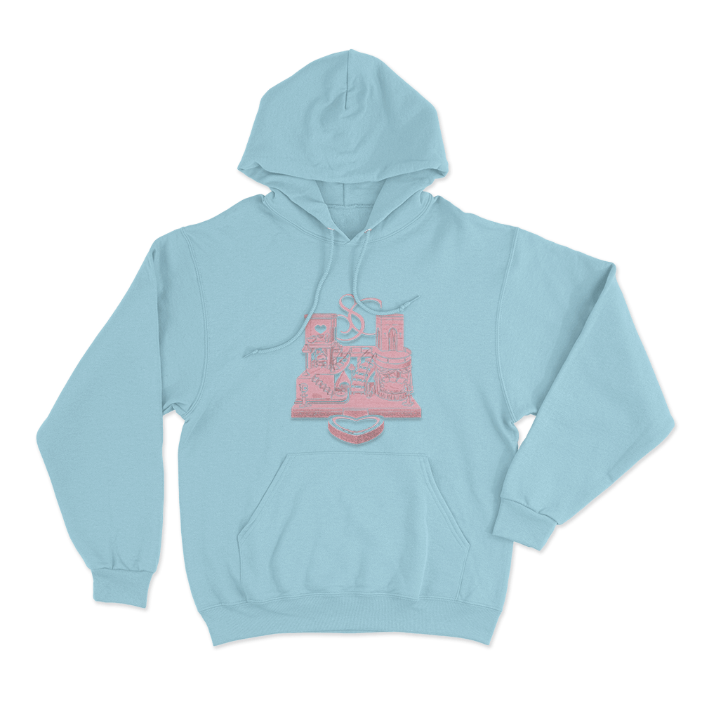 SC House Tour Castle Unisex Hoodie Sky Blue SC House Tour Castle Unisex Hoodie Sky Blue