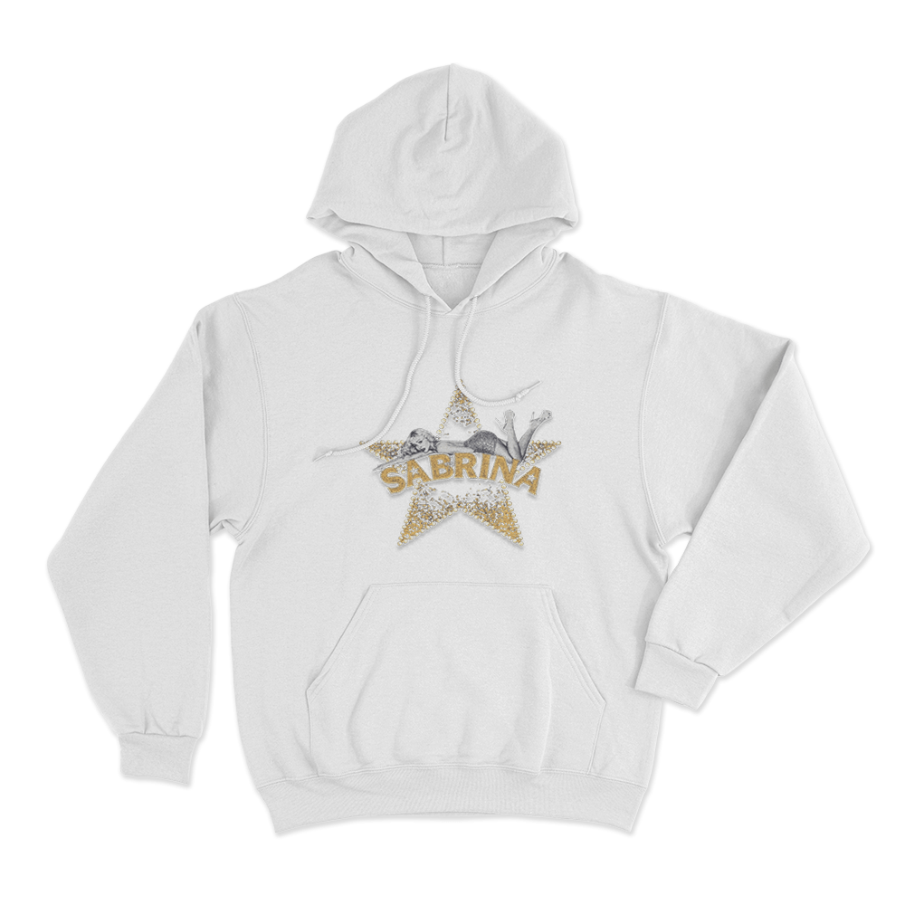 Sabrina Live! Star Unisex Hoodie White Sabrina Live Star Unisex Hoodie White