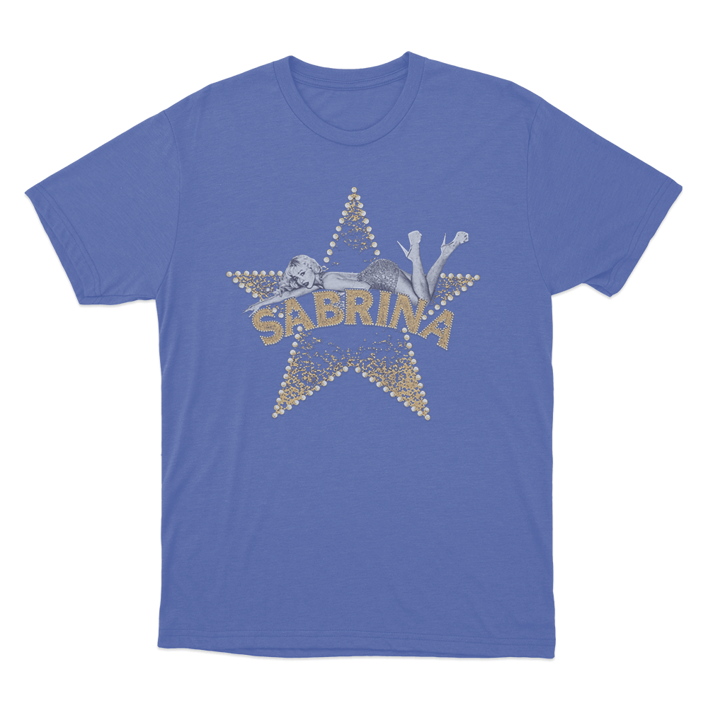 Sabrina Live! Star Unisex T Shirt Blue Sabrina Live Star Unisex T Shirt Blue