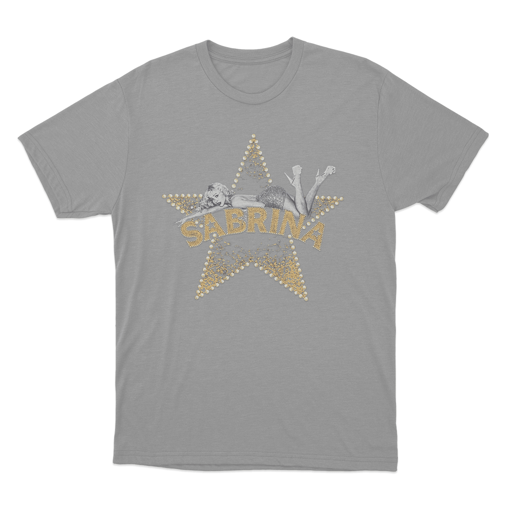 Sabrina Live! Star Unisex T Shirt Grey Sabrina Live Star Unisex T Shirt Grey