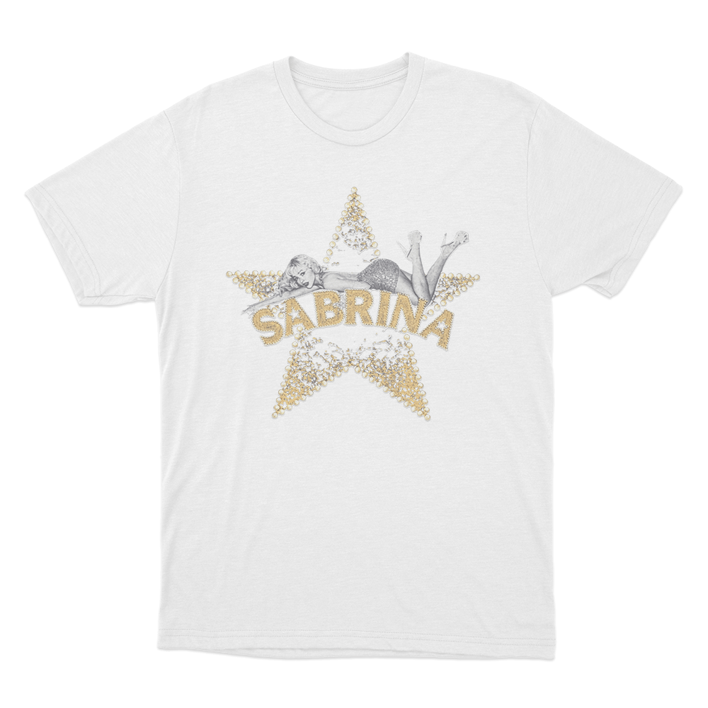 Sabrina Live! Star Unisex T Shirt White Sabrina Live Star Unisex T Shirt White