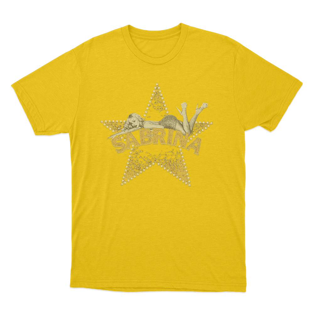 Sabrina Live! Star Unisex T Shirt Yellow Sabrina Live Star Unisex T Shirt Yellow
