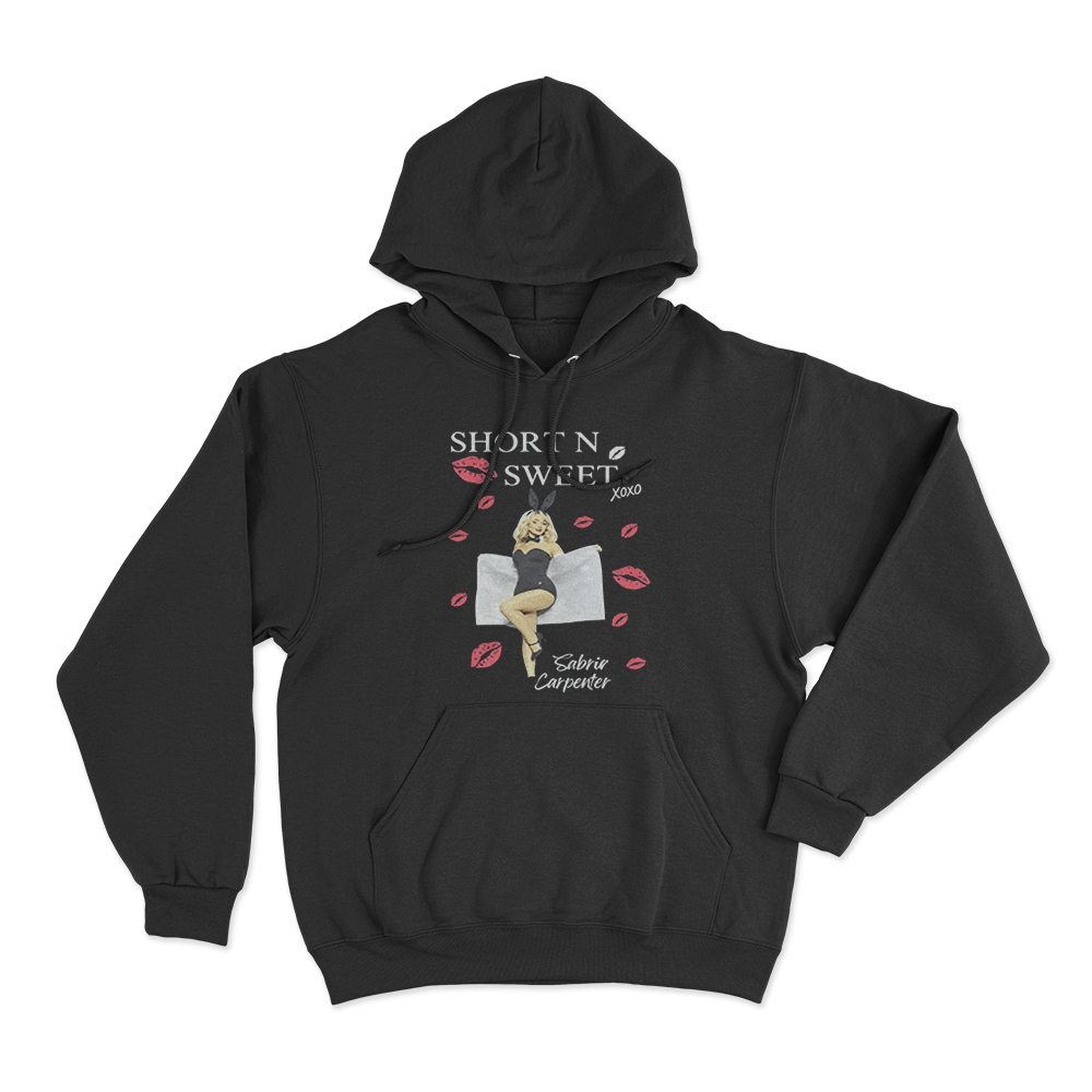 Short N’ Sweet Bunny Unisex Hoodie Black Short N Sweet Bunny Unisex Hoodie Black