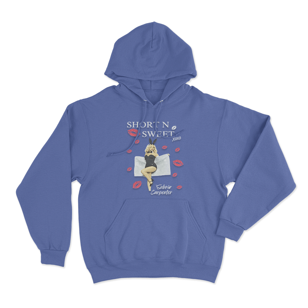 Short N’ Sweet Bunny Unisex Hoodie Blue Short N Sweet Bunny Unisex Hoodie Blue