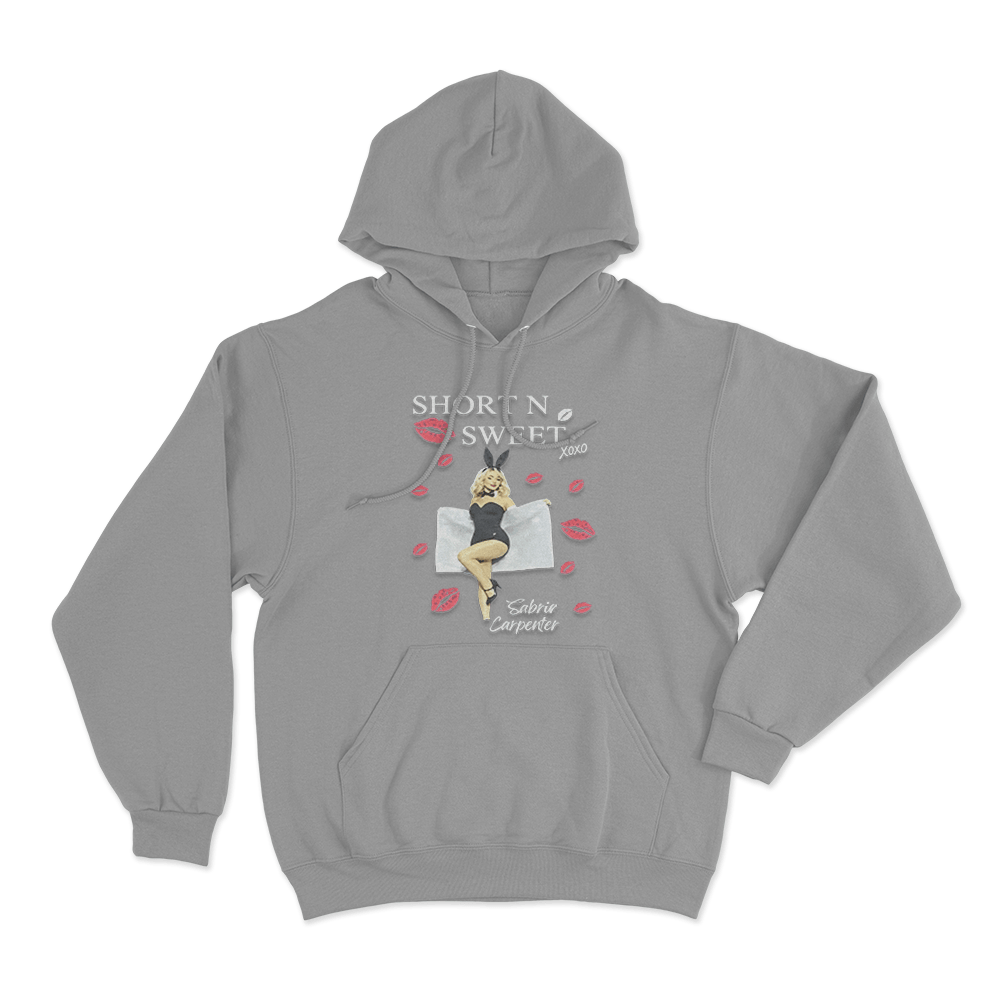 Short N’ Sweet Bunny Unisex Hoodie Grey Short N Sweet Bunny Unisex Hoodie Grey