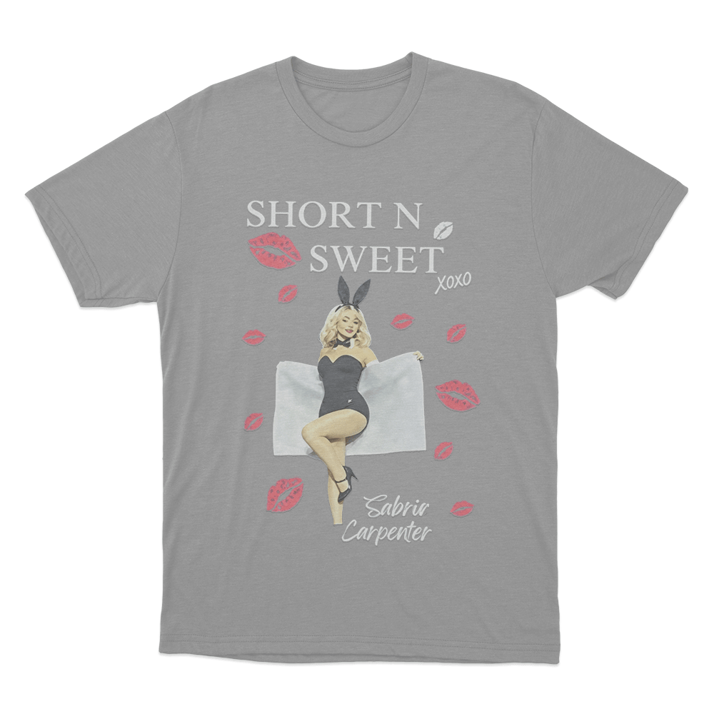 Short N’ Sweet Bunny Unisex T Shirt Grey Short N Sweet Bunny Unisex T Shirt Grey