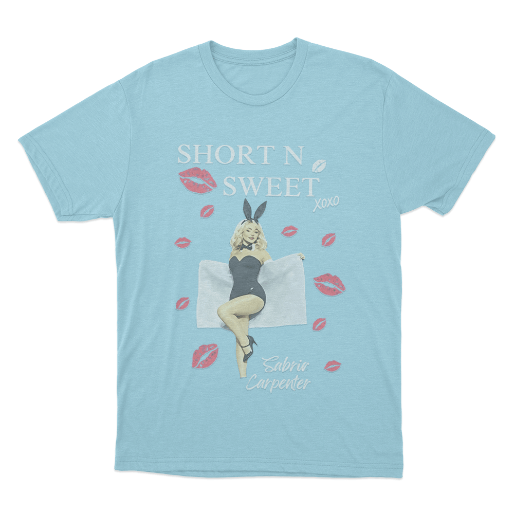 Short N’ Sweet Bunny Unisex T Shirt Sky Blue Short N Sweet Bunny Unisex T Shirt Sky Blue