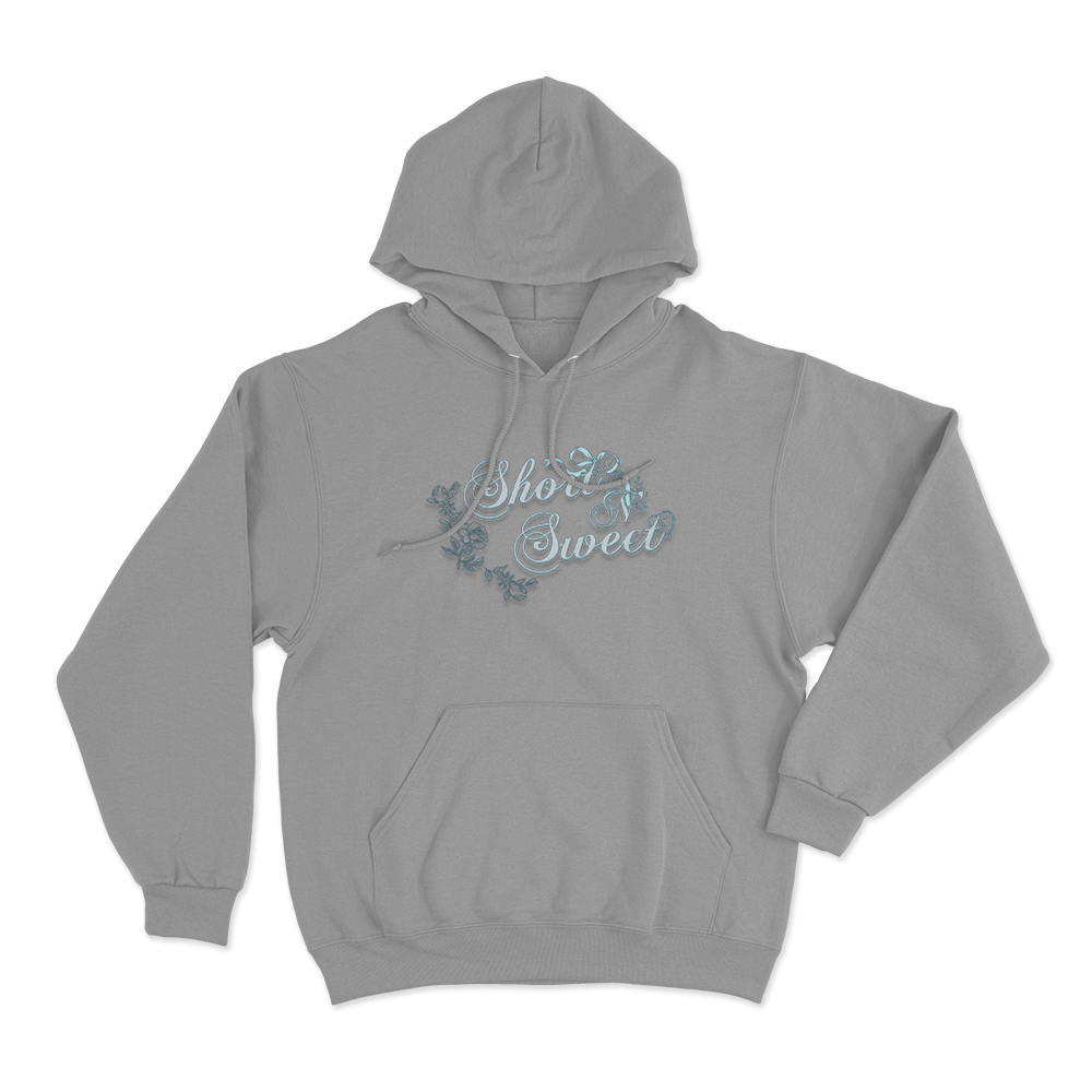 Short N’ Sweet Floral Unisex Hoodie Grey Short N Sweet Floral Unisex Hoodie Grey