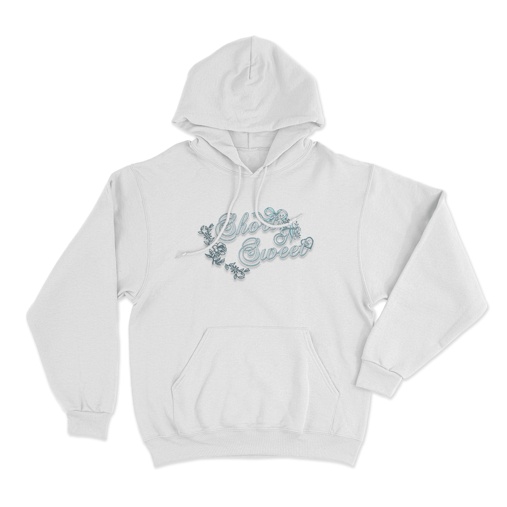 Short N’ Sweet Floral Unisex Hoodie White Short N Sweet Floral Unisex Hoodie White