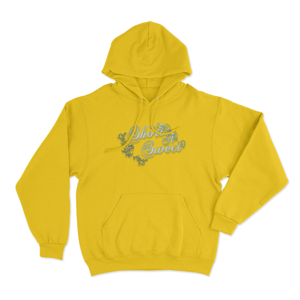 Short N’ Sweet Floral Unisex Hoodie Yellow Short N Sweet Floral Unisex Hoodie Yellow
