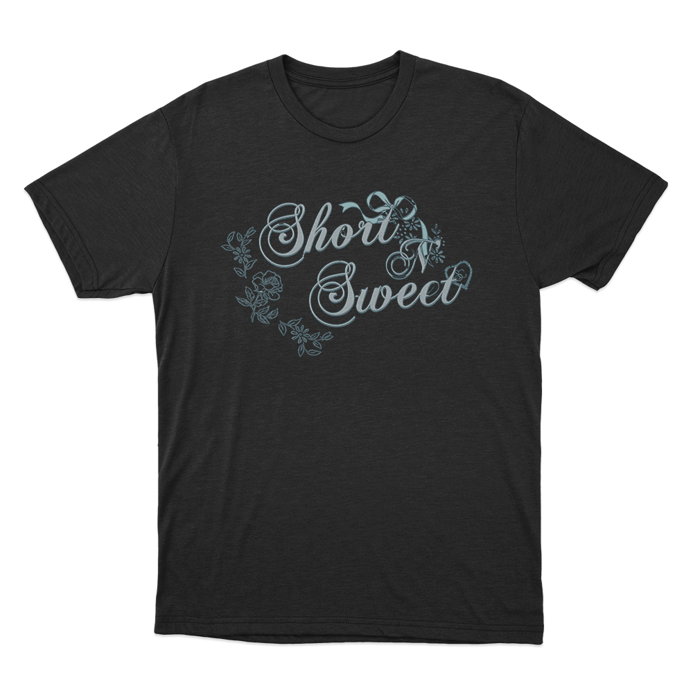 Short N’ Sweet Floral Unisex T Shirt Black Short N Sweet Floral Unisex T Shirt Black