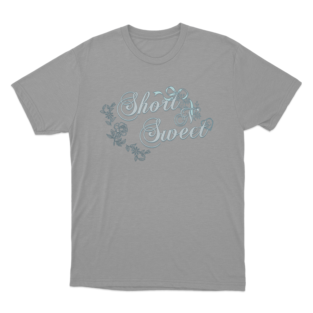 Short N’ Sweet Floral Unisex T Shirt Grey Short N Sweet Floral Unisex T Shirt Grey