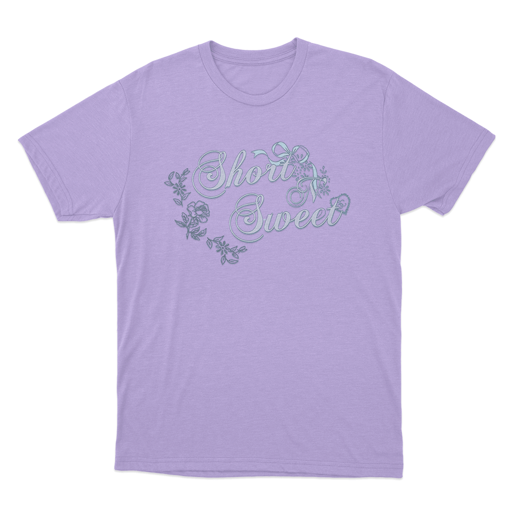 Short N’ Sweet Floral Unisex T Shirt Purple Short N Sweet Floral Unisex T Shirt Purple