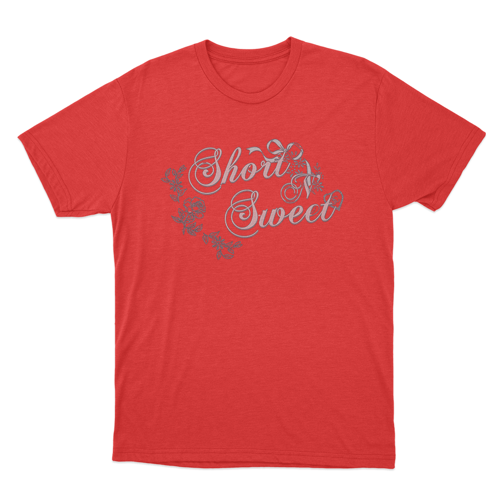 Short N’ Sweet Floral Unisex T Shirt Red Short N Sweet Floral Unisex T Shirt Red