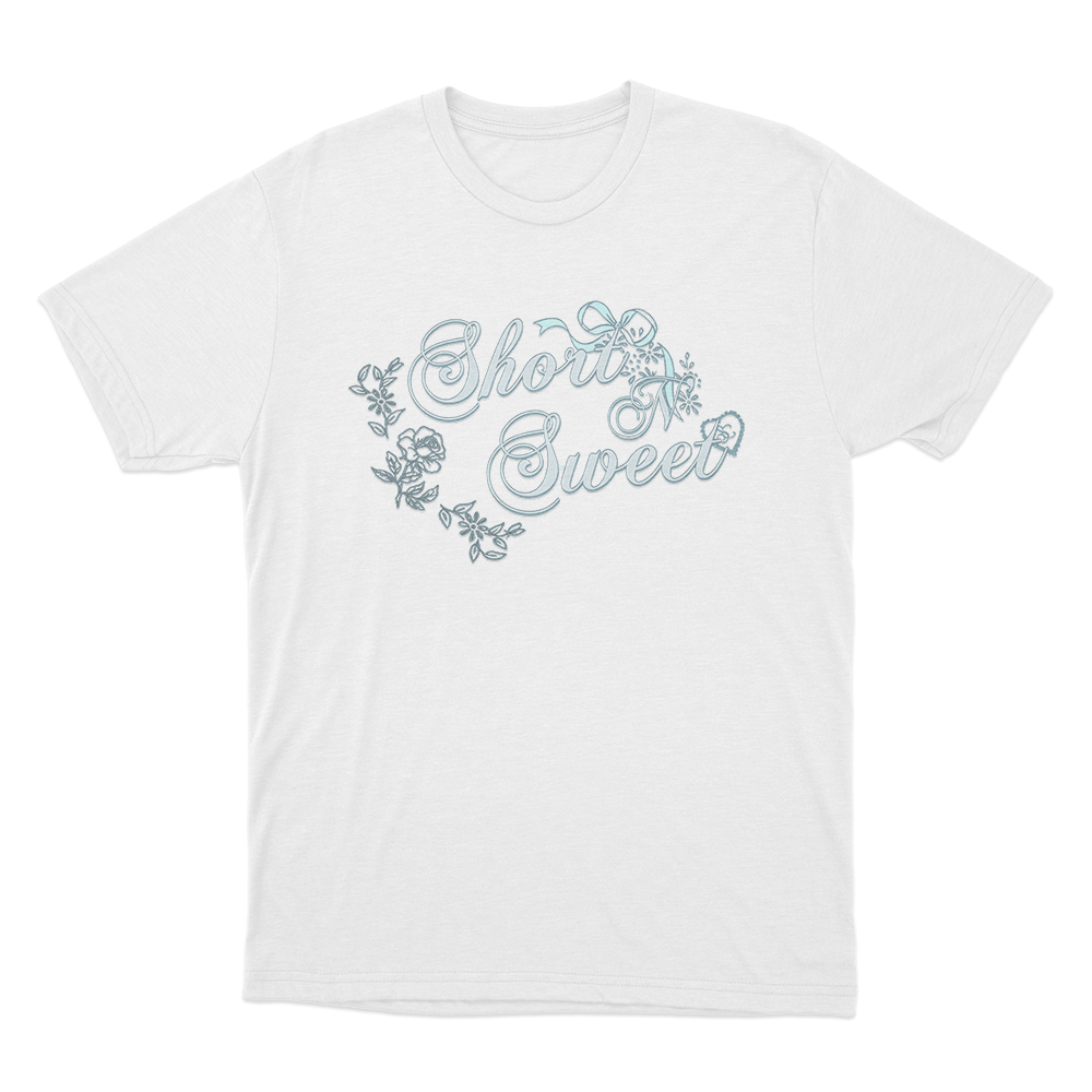 Short N’ Sweet Floral Unisex T Shirt White Short N Sweet Floral Unisex T Shirt White