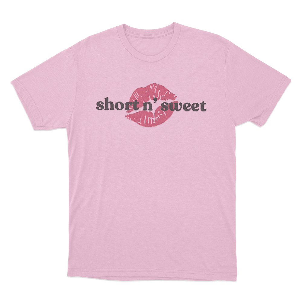 Short N’ Sweet Lips Unisex T Shirt Pink Short N Sweet Lips Unisex T Shirt Pink