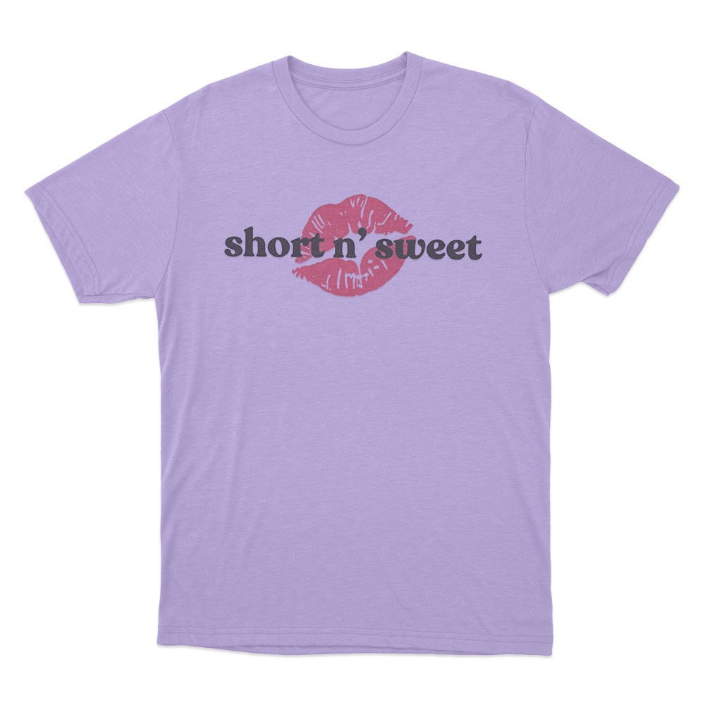 Short N’ Sweet Lips Unisex T Shirt Purple Short N Sweet Lips Unisex T Shirt Purple