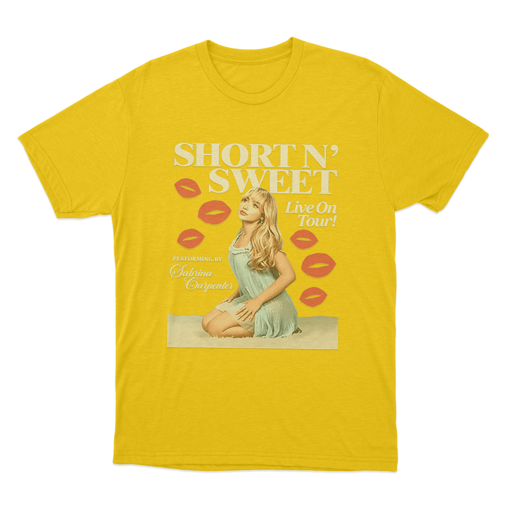 Short N’ Sweet Tour Unisex T Shirt Yellow Short N Sweet Tour Unisex T Shirt Yellow