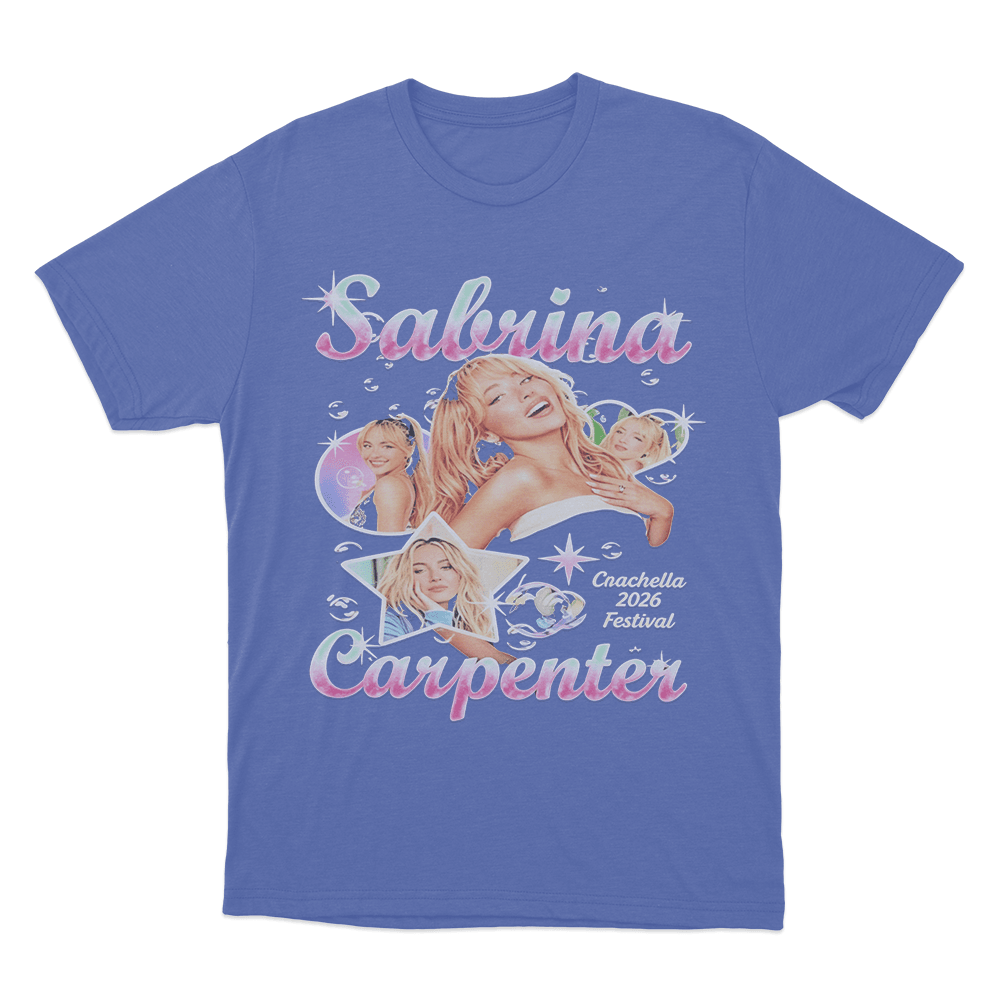abrina Carpenter Coachella Unisex T Shirt Blue abrina Carpenter Coachella Unisex T Shirt Blue