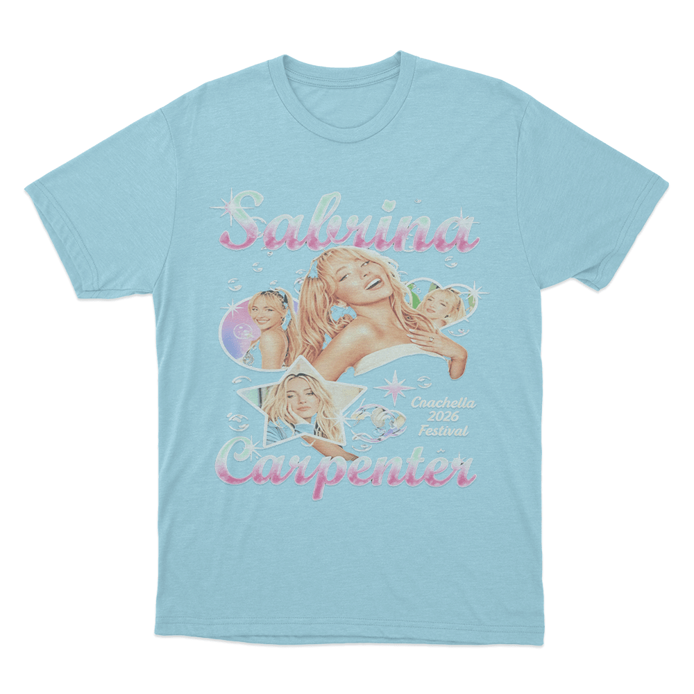 abrina Carpenter Coachella Unisex T Shirt Sky Blue abrina Carpenter Coachella Unisex T Shirt Sky Blue
